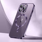 Pour iPhone 16 Pro Max SULADA MagSafe Plating TPU Coque de Téléphone Souple Antichoc (Violet Foncé)