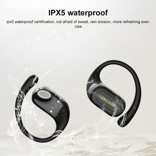 Langsdom TS19 Ear-mounted ENC Noise Reduction Wireless Bluetooth Earphone(Black)