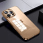 Pour iPhone 16 Pro Max SULADA Shine Through Series Coque de téléphone transparente en TPU plaqué (Or)