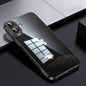 For iPhone 16 Plus SULADA Shine Through Series Plating TPU Transparent Phone Case(Space Black)