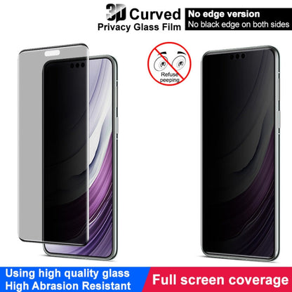 For Huawei Mate 70 Pro imak No Edge Version 3D Curved Privacy Full Screen Tempered Glass Film
