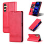 For Samsung Galaxy A16 5G AZNS Magnetic Calf Texture Flip Leather Phone Case(Red)