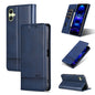 For Samsung Galaxy A06 4G AZNS Magnetic Calf Texture Flip Leather Phone Case(Dark Blue)