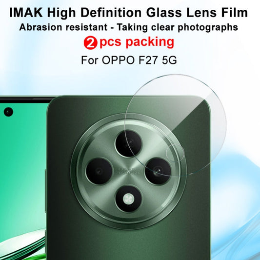 For OPPO F27 5G 2 PCS/Set IMAK HD Glass Rear Camera Lens Film