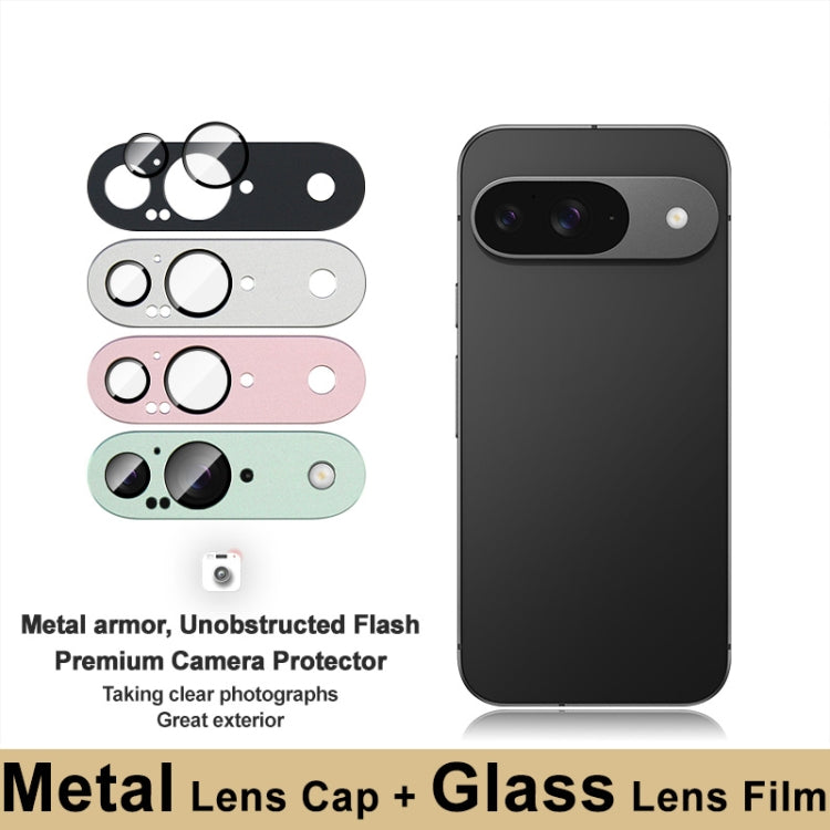 Pour Google Pixel 9 IMAK Metal Armor Film de protection d'objectif Premium (Noir)