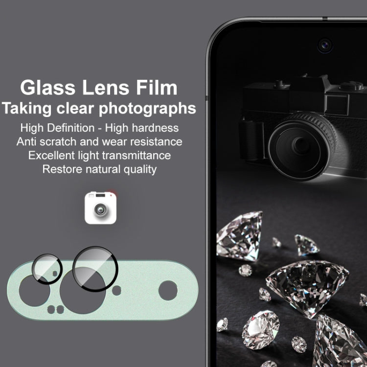 Pour Google Pixel 9 IMAK Metal Armor Film de protection d'objectif Premium (Noir)