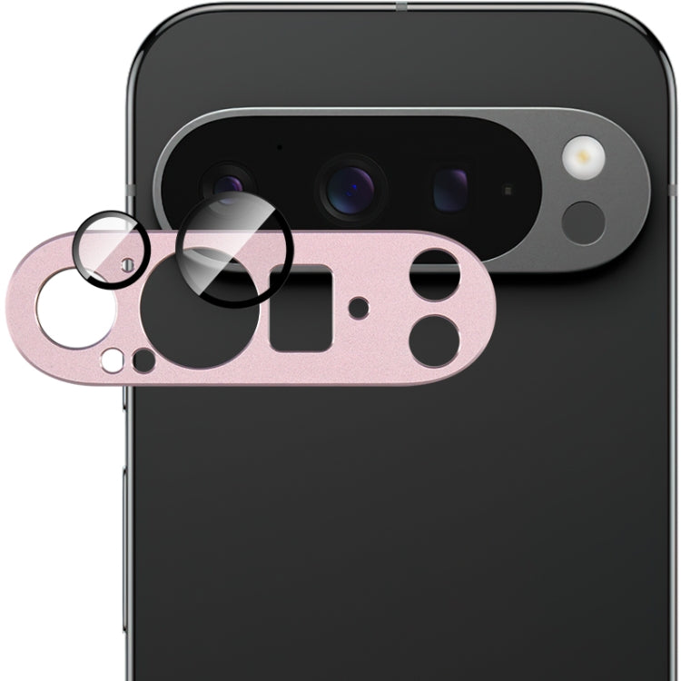 Pour Google Pixel 9 Pro XL Film de protection d'objectif IMAK Metal Armor Premium (rose)