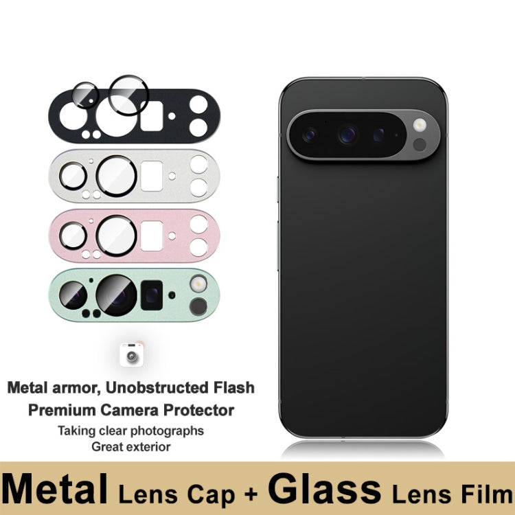 Pour Google Pixel 9 Pro XL Film de protection d'objectif IMAK Metal Armor Premium (rose)