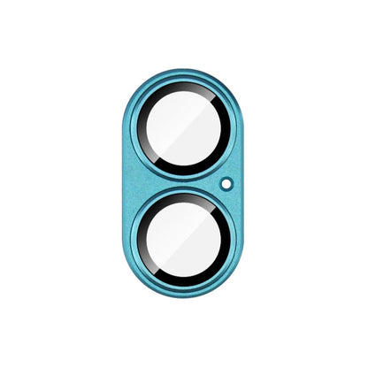 For iPhone 16 / 16 Plus IMAK Metal Armor Premium Camera Protector Film(Cyan)