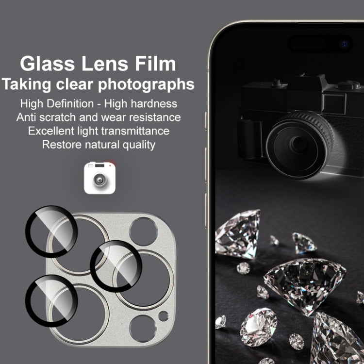 For iPhone 16 Pro / 16 Pro Max IMAK Metal Armor Premium Camera Protector Film(Silver)