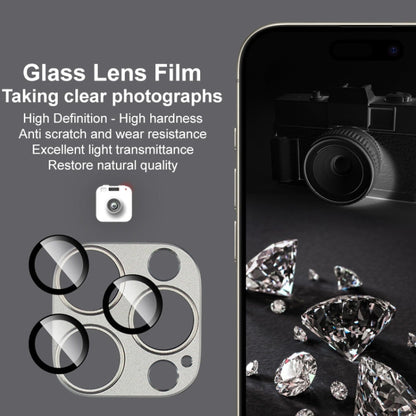 For iPhone 16 Pro / 16 Pro Max IMAK Metal Armor Premium Camera Protector Film(Silver)