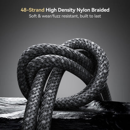 JOYROOM S-A50 3A 480Mbps Fast Charging Data Cable, USB-A to 8 Pin Cable, Length: 1.2m(Dark Gray)