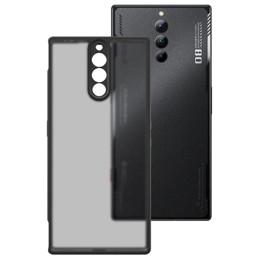 For ZTE nubia Red Magic 8s Pro imak UX-9B Series Four Corners Tiny Airbag Shockproof Phone Case(Black)