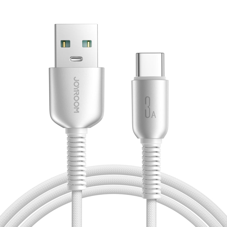 JOYROOM S-A51 Cutting-Edge Series 3A Fast Charging Data Cable, USB-A to Type-C Cable, Length: 1.2m(Light Gray)