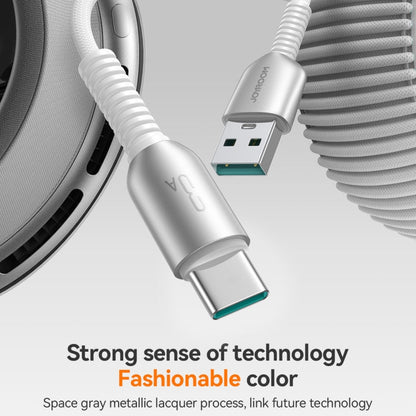 JOYROOM S-A51 Cutting-Edge Series 3A Fast Charging Data Cable, USB-A to Type-C Cable, Length: 1.2m(Light Gray)