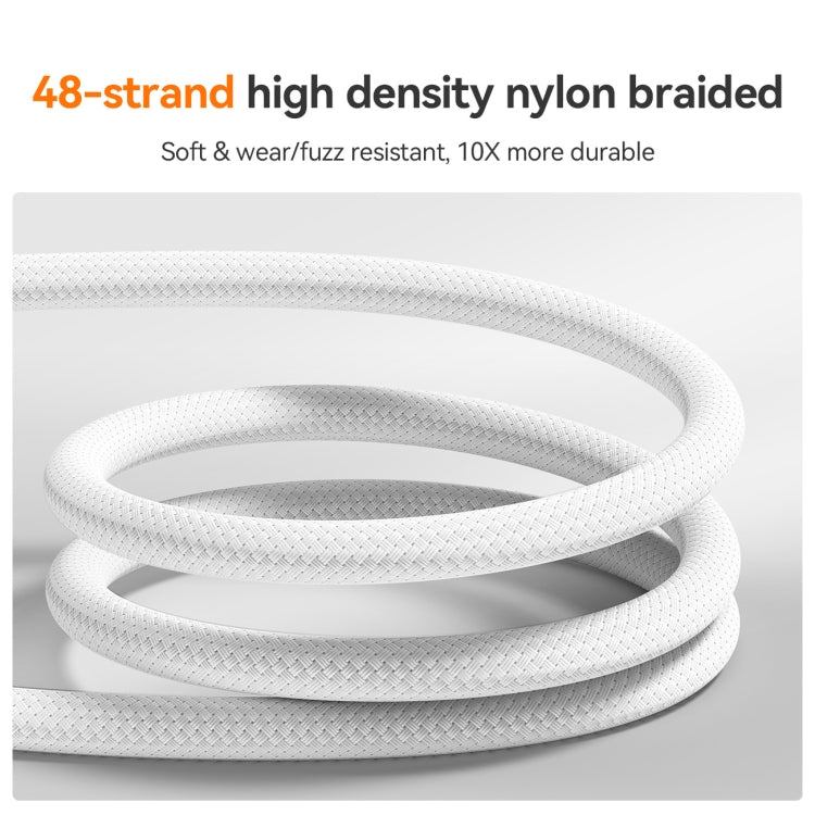 JOYROOM S-A51 Cutting-Edge Series 3A Fast Charging Data Cable, USB-A to Type-C Cable, Length: 1.2m(Light Gray)