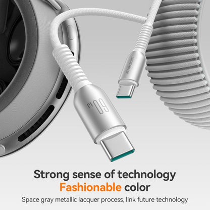 JOYROOM S-A51 Cutting-Edge Series 3A Fast Charging Data Cable, Type-C to Type-C Cable, Length: 1.2m(Light Gray)