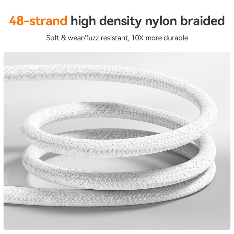 JOYROOM S-A51 Cutting-Edge Series 3A Fast Charging Data Cable, Type-C to Type-C Cable, Length: 1.2m(Light Gray)