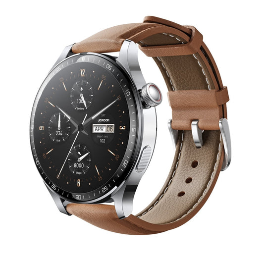 JOYROOM JR-FC2 Pro Classic Series Smart Watch, 1.46 inch Screen, Support BT Call / Heart Rate / Blood Oxygen(Moonlight Silver)
