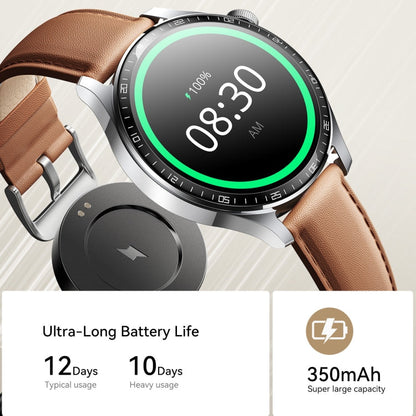JOYROOM JR-FC2 Pro Classic Series Smart Watch, 1.46 inch Screen, Support BT Call / Heart Rate / Blood Oxygen(Moonlight Silver)