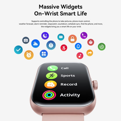 Montre intelligente JOYROOM JR-FT5 Plus Fit-life Series, écran de 1,96 pouce, prise en charge des appels Bluetooth / fréquence cardiaque (Or rose)