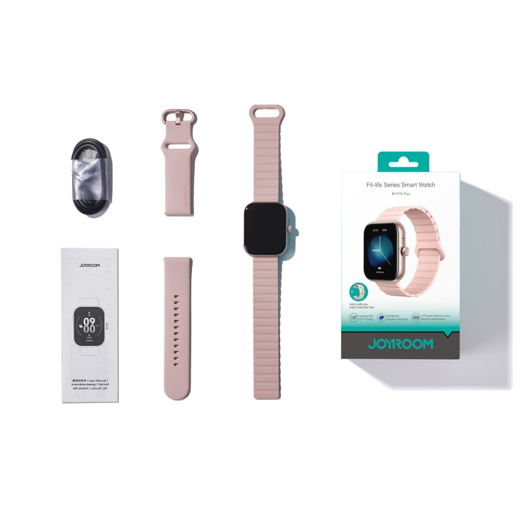 Montre intelligente JOYROOM JR-FT5 Plus Fit-life Series, écran de 1,96 pouce, prise en charge des appels Bluetooth / fréquence cardiaque (Or rose)