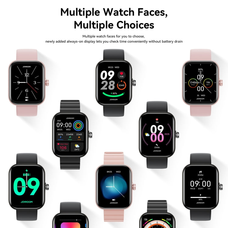 Montre intelligente JOYROOM JR-FT5 Plus Fit-life Series, écran de 1,96 pouce, prise en charge des appels Bluetooth / fréquence cardiaque (Or rose)