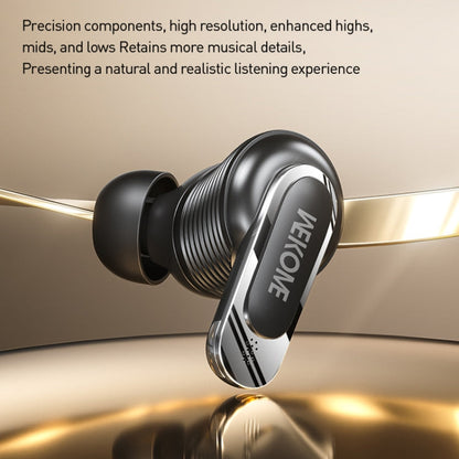 WK Beluga S9 Smart Color Screen True Wireless Noise Reduction Bluetooth Earphone(Gold)