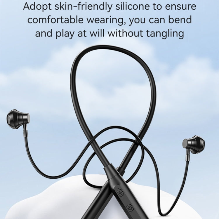 USAMS YQ24 YQ Series BT5.3 Neck-mounted Sports Bluetooth Earphone(Black)