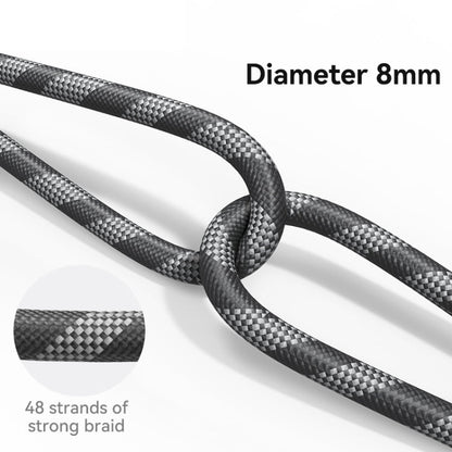 USAMS ZB316 Adjustable Phone Rope(Pink+Dark Purple)