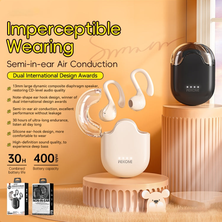 WK WS-03 Yindou Ear-mounted Air Conduction Bluetooth Earphone(Black)