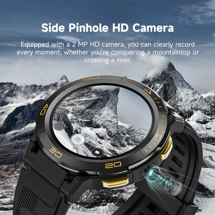 LEMFO Z1 1.43 inch AMOLED Screen Smart Watch, 4G Network Android 8.1, 4GB+64GB, Eurasian Version(Black)