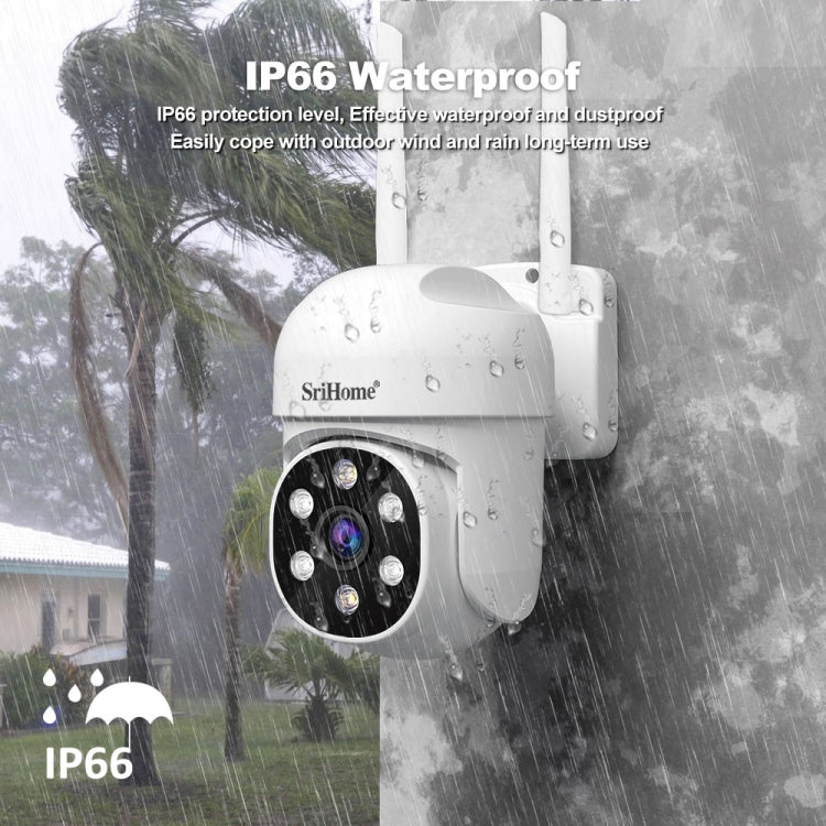 SriHome SH061 2MP 2.4G WiFi AI Humanoid Tracking Infrared Night Vision Camera(EU Plug)