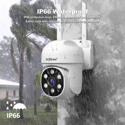 SriHome SH061 2MP 2.4G WiFi AI Humanoid Tracking Infrared Night Vision Camera(EU Plug)