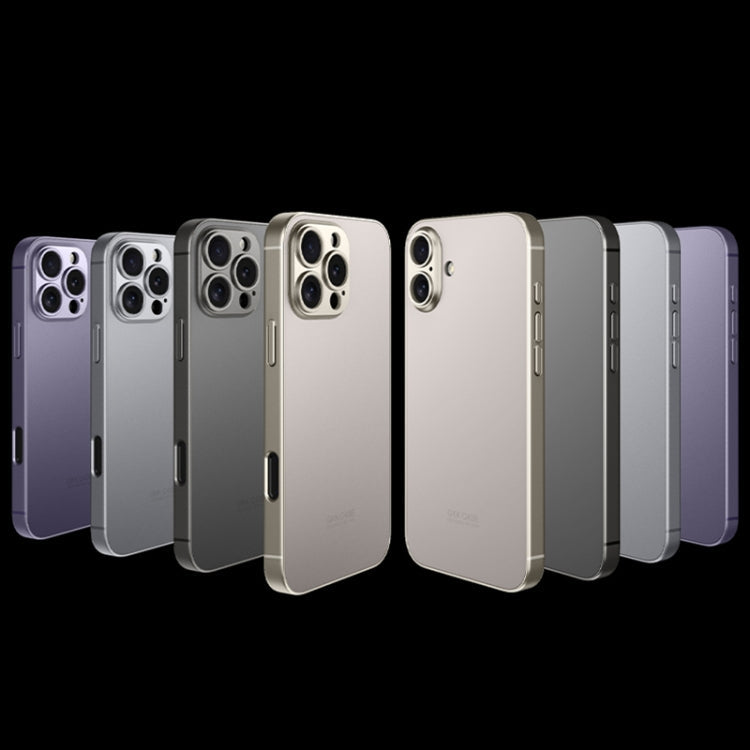For iPhone 16 Pro Max GKK AG Craft Skin Feel Full Coverage Phone Case(Purple)