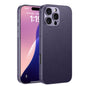 For iPhone 16 Pro GKK Metal Paint Skin Feel Leather Full Coverage Phone Case(Purple)