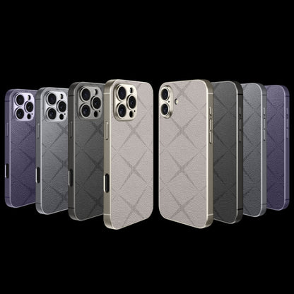 For iPhone 16 Pro Max GKK Asterism Metal Paint Skin Feel Leather Full Coverage Phone Case(Black)