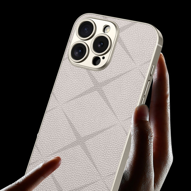 For iPhone 16 Pro Max GKK Asterism Metal Paint Skin Feel Leather Full Coverage Phone Case(Black)