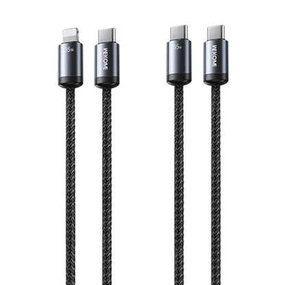 WK WDC-35 Raython Gen2 1m PD65W Type-C to Type-C Fast Charging Data Cable(Black)