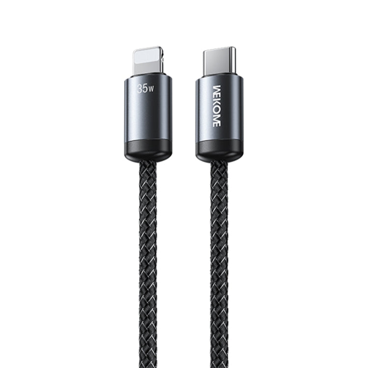 Câble de données de charge rapide WK WDC-33 Raython Gen2 1m PD35W Type-C vers 8 broches (Noir)