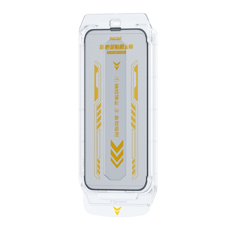 Pour iPhone 15 Pro Max WK WTP-085 Série Speedy Film en verre trempé anti-espion anti-poussière