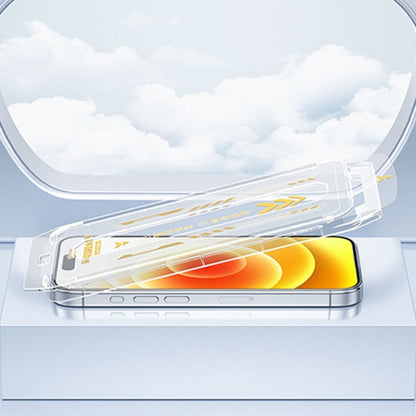 For iPhone 15 Plus WK WTP-085 Speedy Series Dust-free Warehouse Anti-peeping Tempered Glass Film