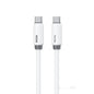 WK WDC-28 Elastic Genuine Silicone 1m PD65W Type-C to Type-C Fast Charging Data Cable(White)