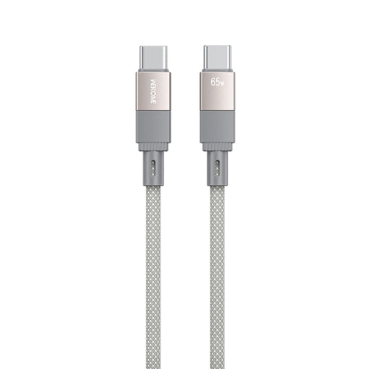 WK WDC-46 Magneto Series 1m 65W Type-C to Type-C Fast Charging Magnetic Data Cable(Grey)