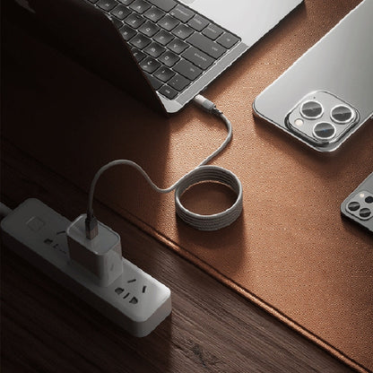 WK WDC-46 Magneto Series 1m 65W Type-C to Type-C Fast Charging Magnetic Data Cable(Grey)