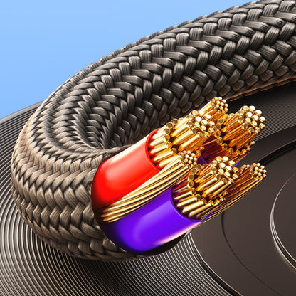 WK WDC-195 1m Geeker 3.5mm TRS AUX Audio Cable(Tarnish)