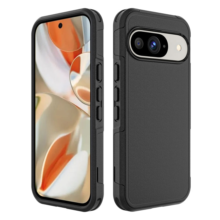 Pour étui de téléphone en TPU hybride PC RedPepper Armor pour Google Pixel 9 (noir)