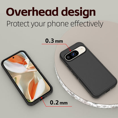 Pour étui de téléphone en TPU hybride PC RedPepper Armor pour Google Pixel 9 (noir)