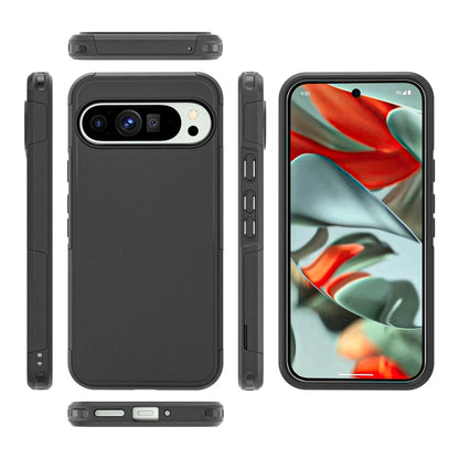 Pour l'étui de téléphone Google Pixel 9 Pro XL RedPepper Armor PC Hybride TPU (Noir)