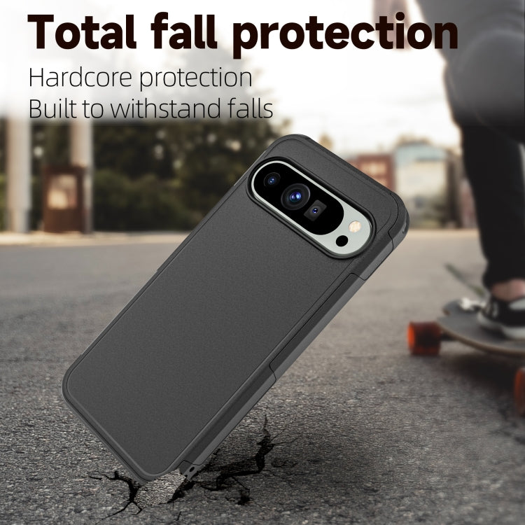Pour l'étui de téléphone Google Pixel 9 Pro XL RedPepper Armor PC Hybride TPU (Noir)